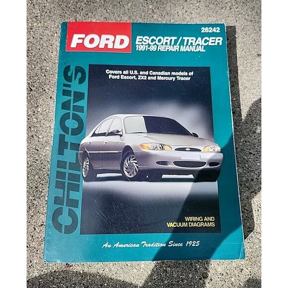 1991-1999 Ford Escort ZX2 Mercury Tracer Service Repair Manual Chilton 26242 - Picture 1 of 11